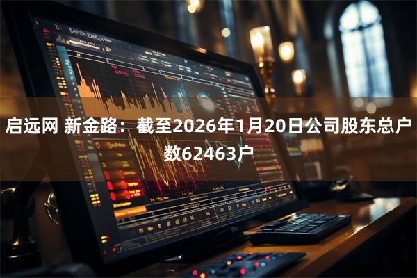启远网 新金路：截至2026年1月20日公司股东总户数62463户